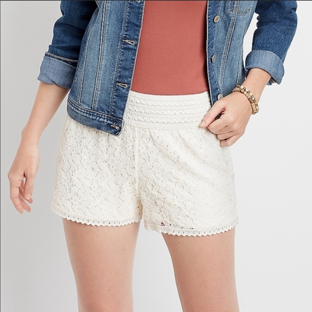 Maurices pull on lace short